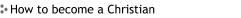 How to become a Christian